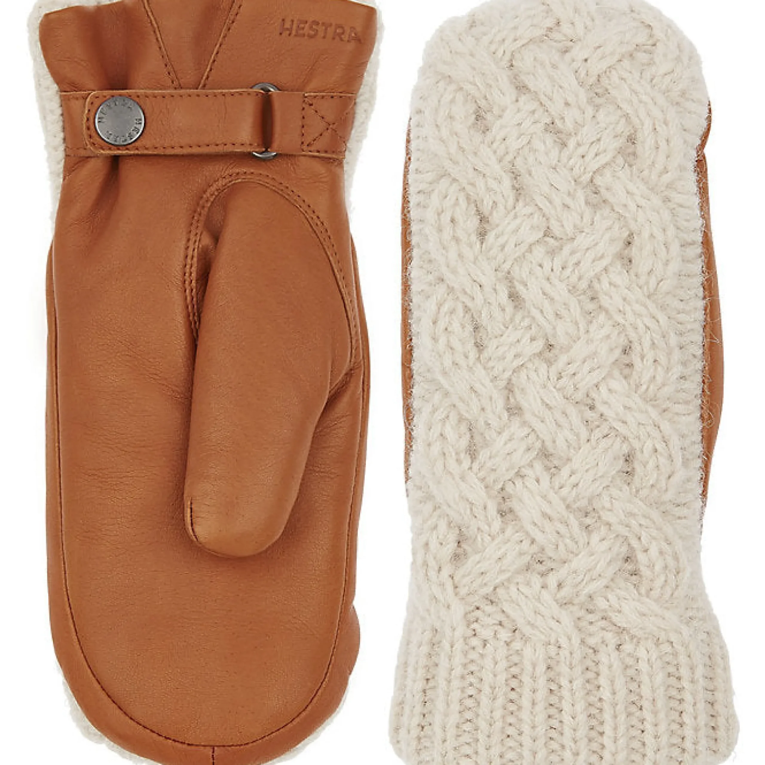 Best J. W. Hulme Co Hestra Ragnhild Cable Knit Leather Mitten