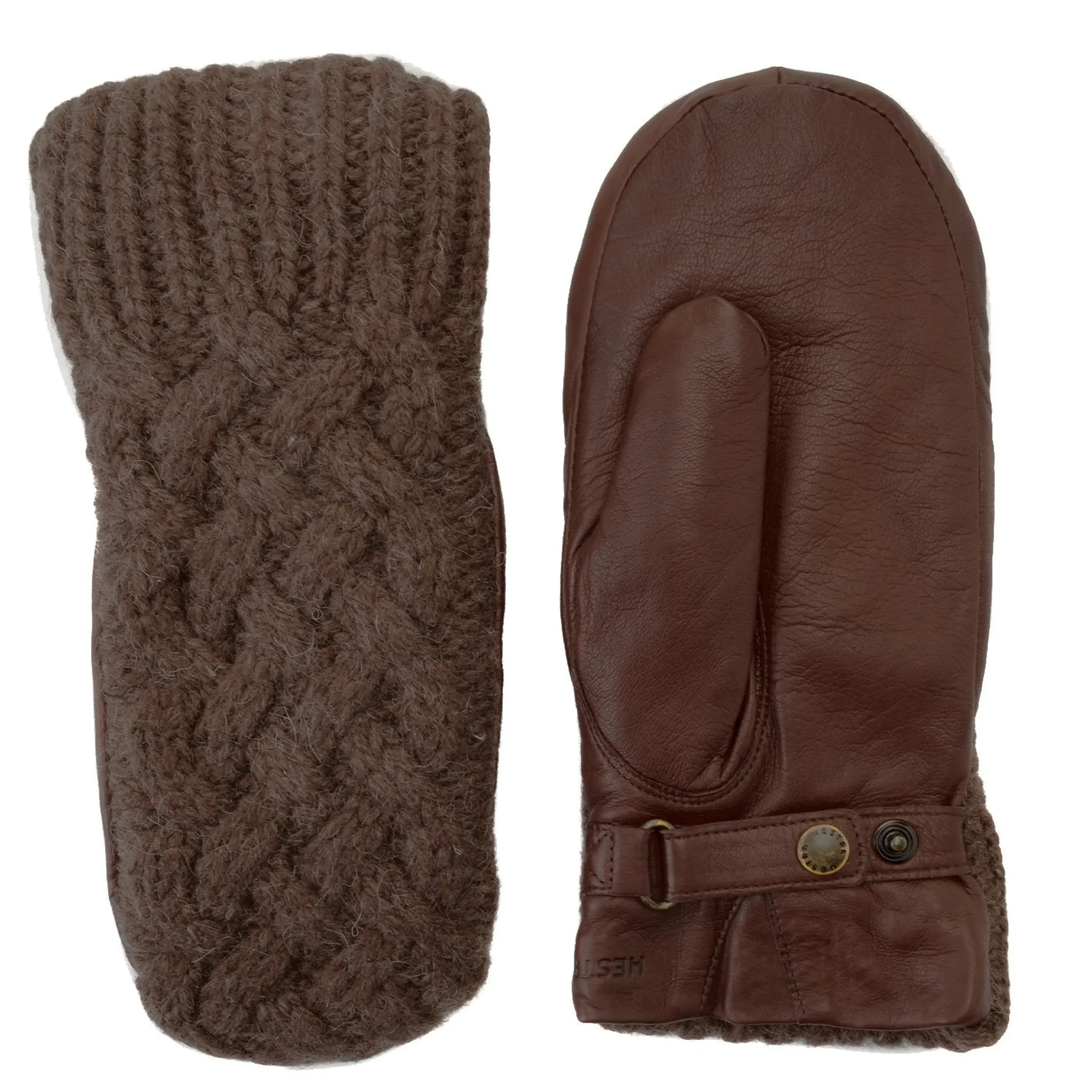 hestra_ragnhild_cable_knit_leather_mitten_2.webp Clearance J. W. Hulme Co Hestra Ragnhild Cable Knit Leather Mitten
