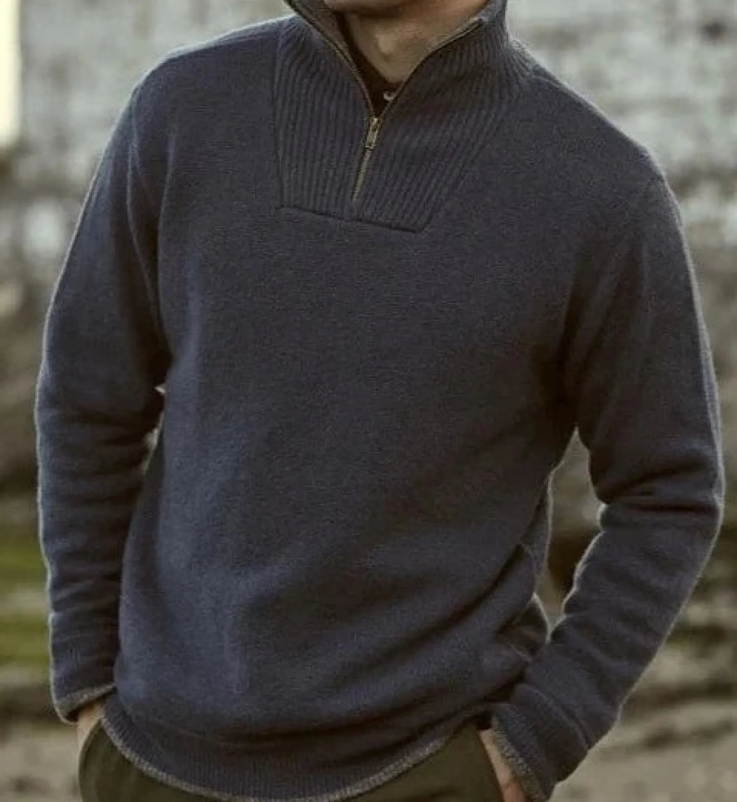 Hot J. W. Hulme Co Irelandseye Knitted Lambswool Half Zip Sweater Men's