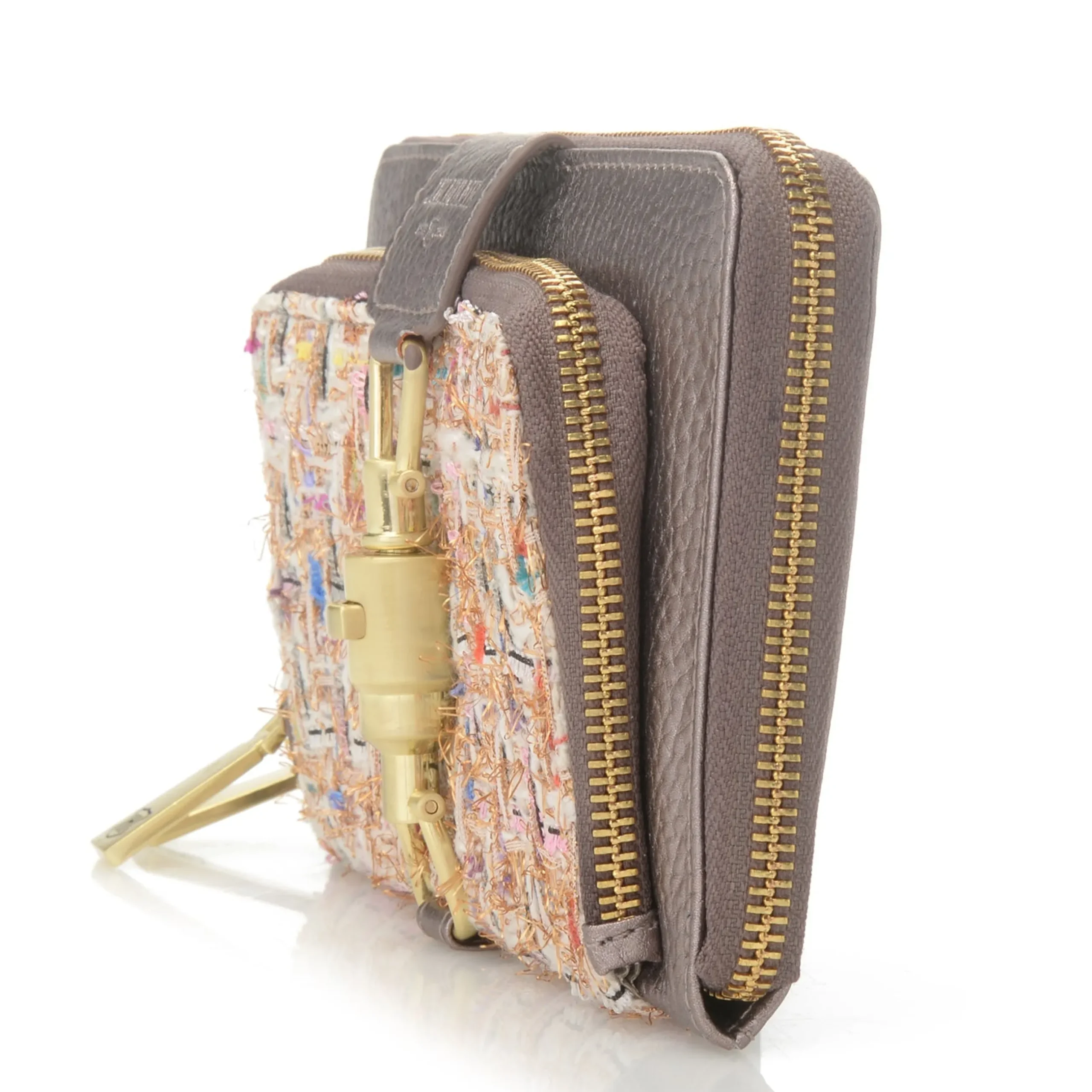 maureen_tweed__leather_rfid_checkbook_wallet_2.webp Clearance J. W. Hulme Co Maureen Tweed & Leather Rfid Checkbook Wallet