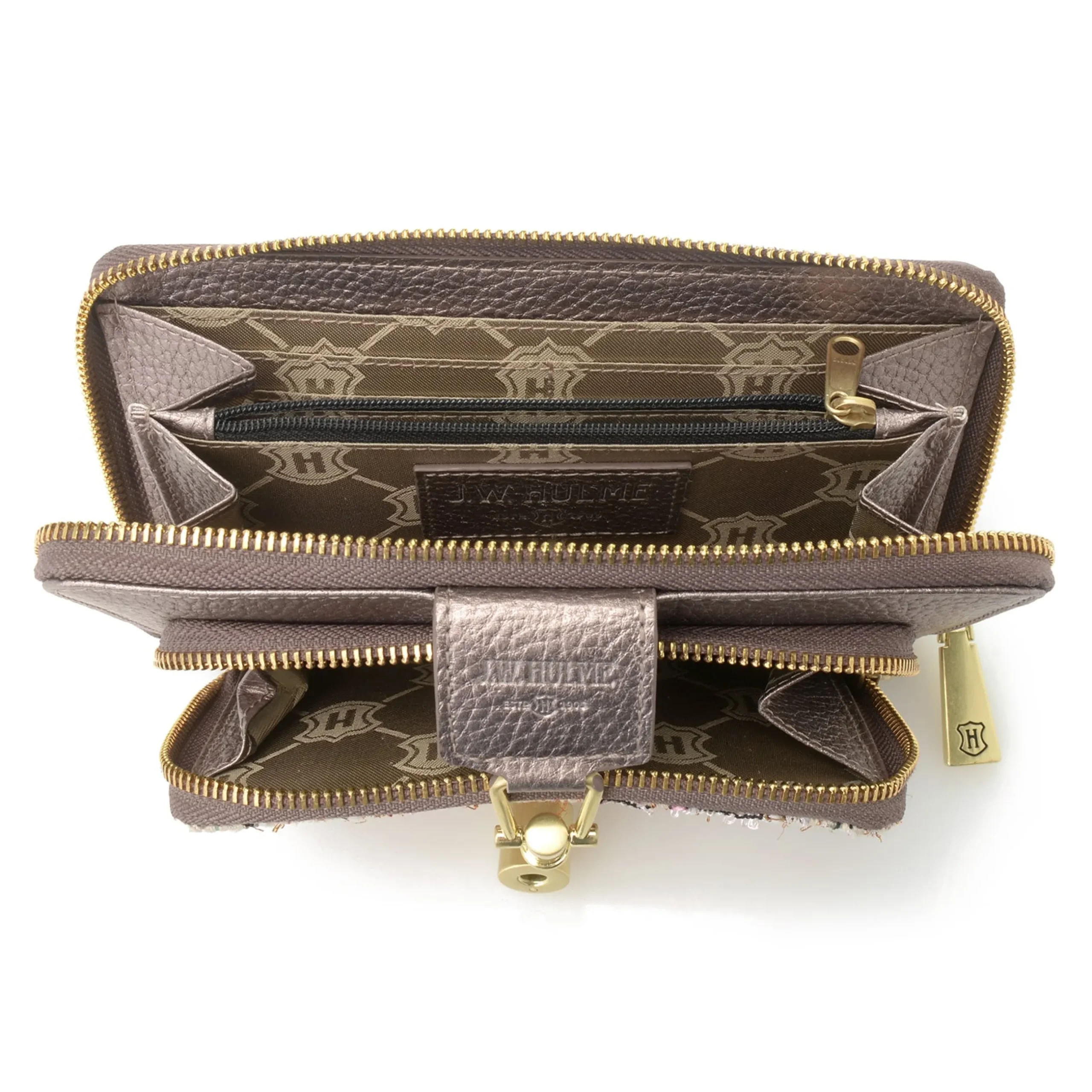 maureen_tweed__leather_rfid_checkbook_wallet_4.webp Clearance J. W. Hulme Co Maureen Tweed & Leather Rfid Checkbook Wallet